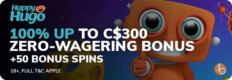 Happy Hugo Casino welcome bonus offer