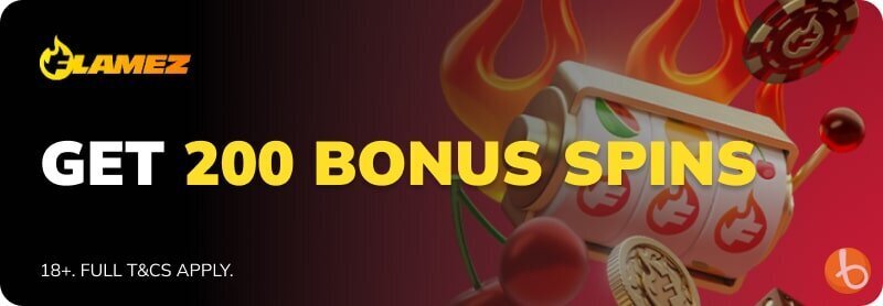 Flamez Casino bonus banner
