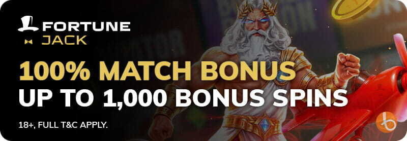 FortuneJack casino welcome bonus