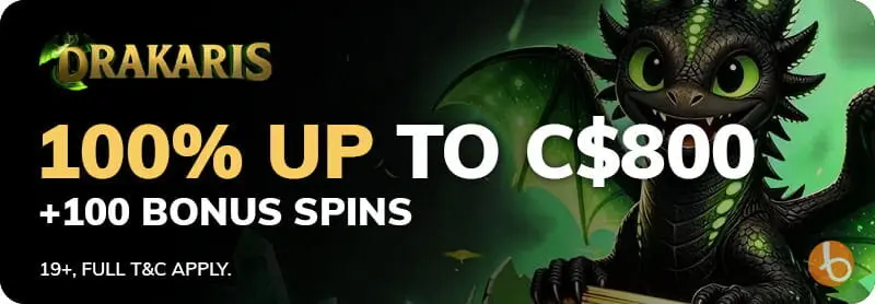 Drakaris welcome bonus offer