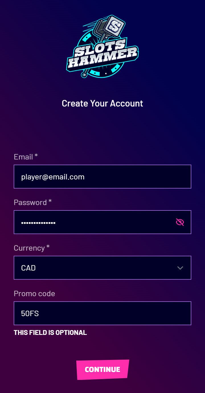 Go to the casino and use the bonus code