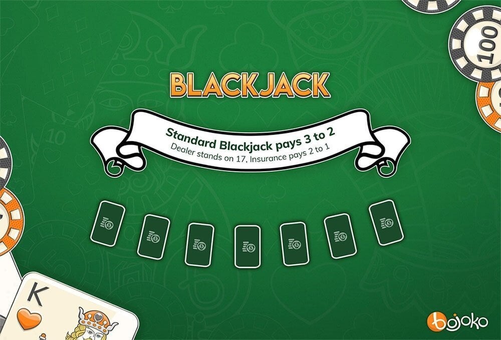 Blackjack table payout