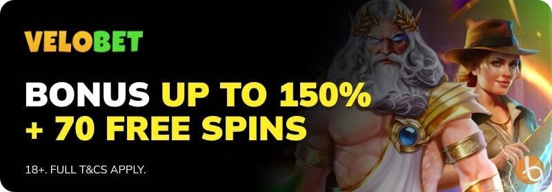 Velobet welcome bonus