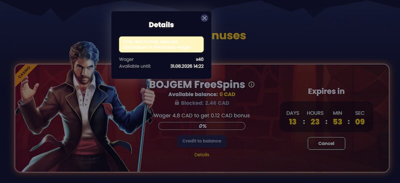 No-deposit free spins at SlotsGem