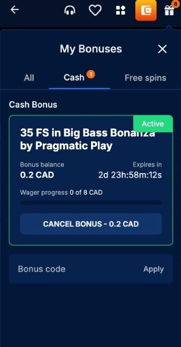 OnlyWin wagering step 4