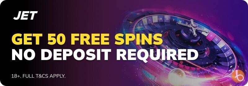 Bonus banner for Jet Casino