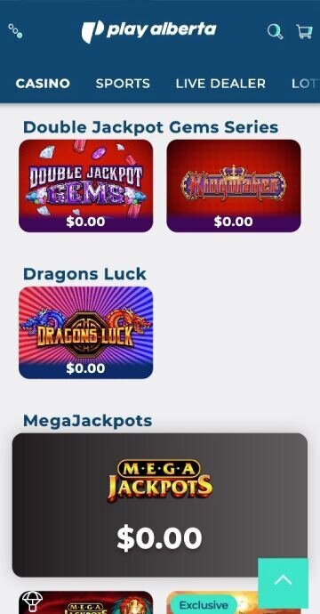 Play Alberta jackpot slots