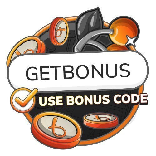 Illustration with Bojoko coins and the text 'GETBONUS Use bonus code'