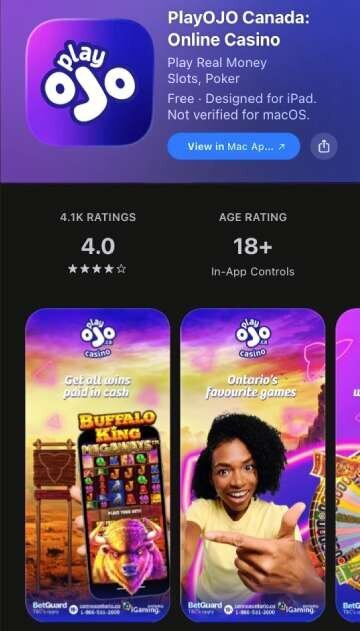 PlayOJO mobile app