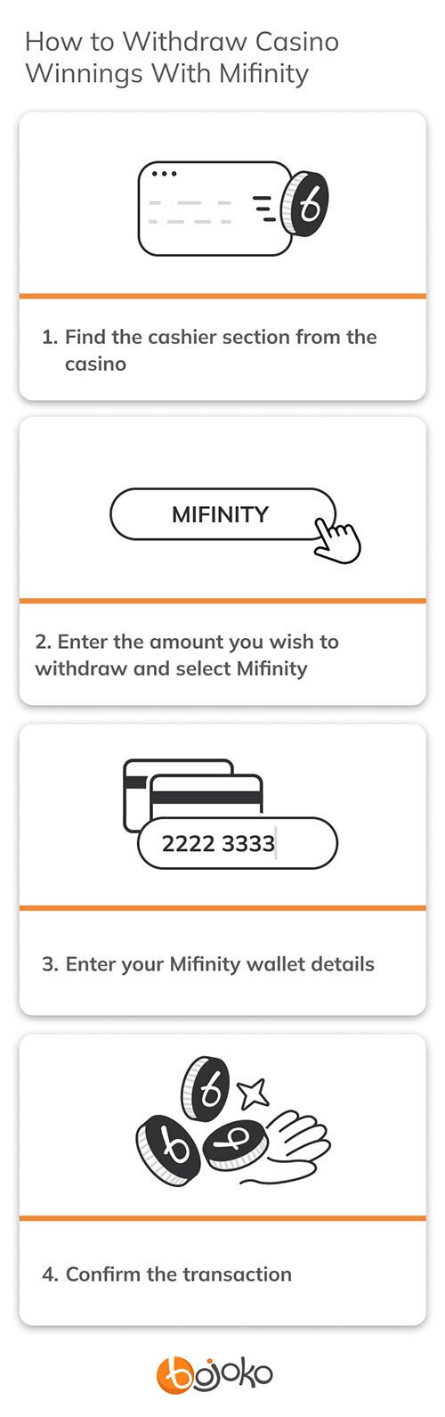 How to withdraw casino winnings with Mifinity