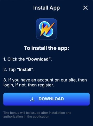 OnlyWin instal app bonus