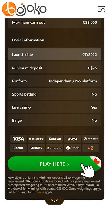 Step 3 Click on the green button