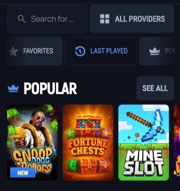 Aerobet casino games