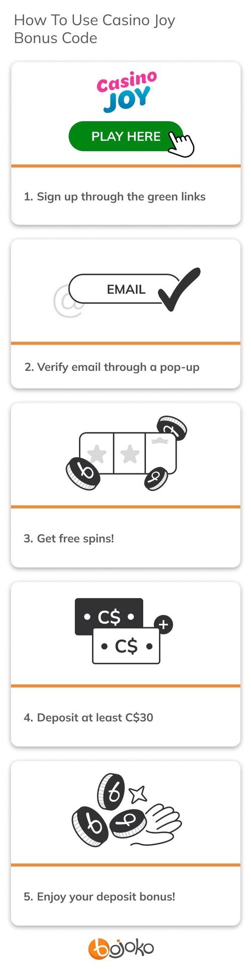 How To Use Casino Joy Bonus Code