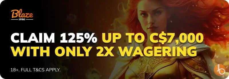 Blaze Spins welcome bonus offer