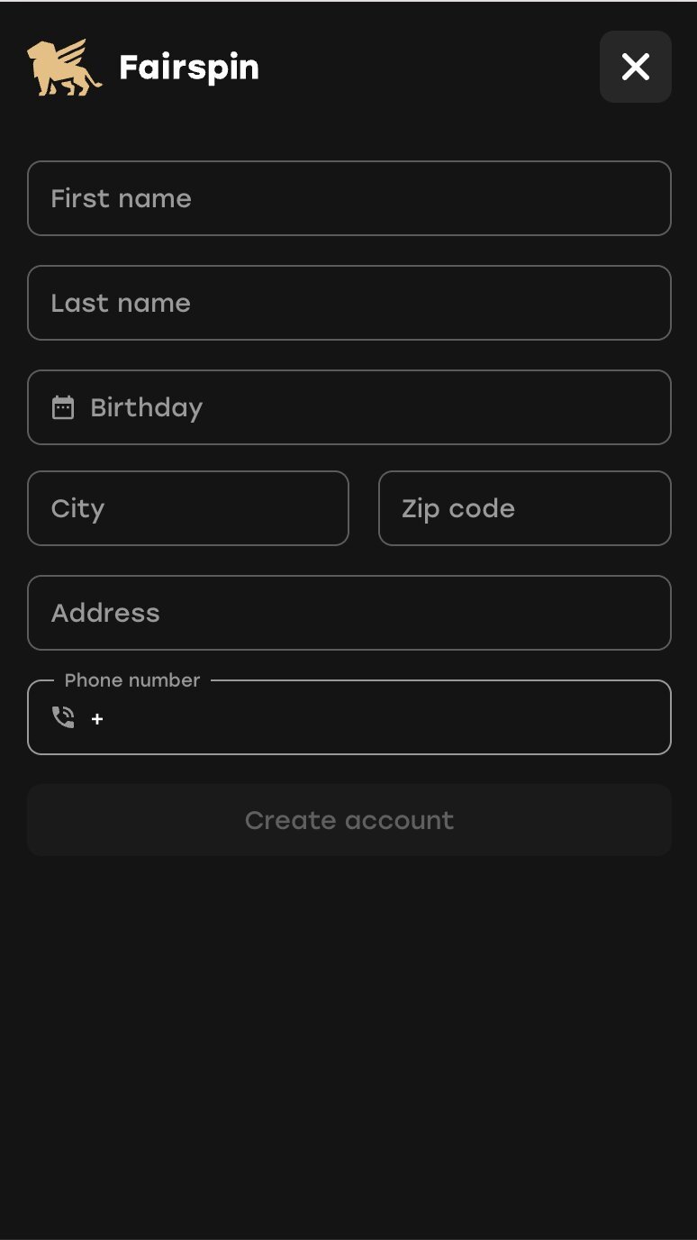 Where to enter FairSpin promo code
