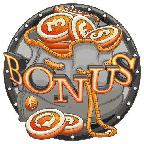 Open bonus bag with money icons on top