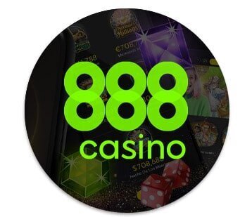 888 casino logo rounded