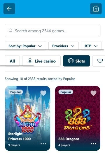 Slots at Vera & John