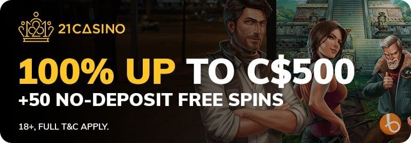 21 Casino welcome bonus offer