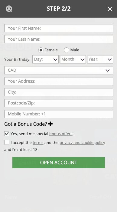 Where to enter Luckland casino bonus code 
