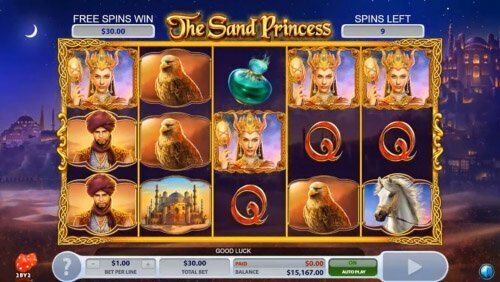 The Sand Princess slot from 2 By 2 Gaming