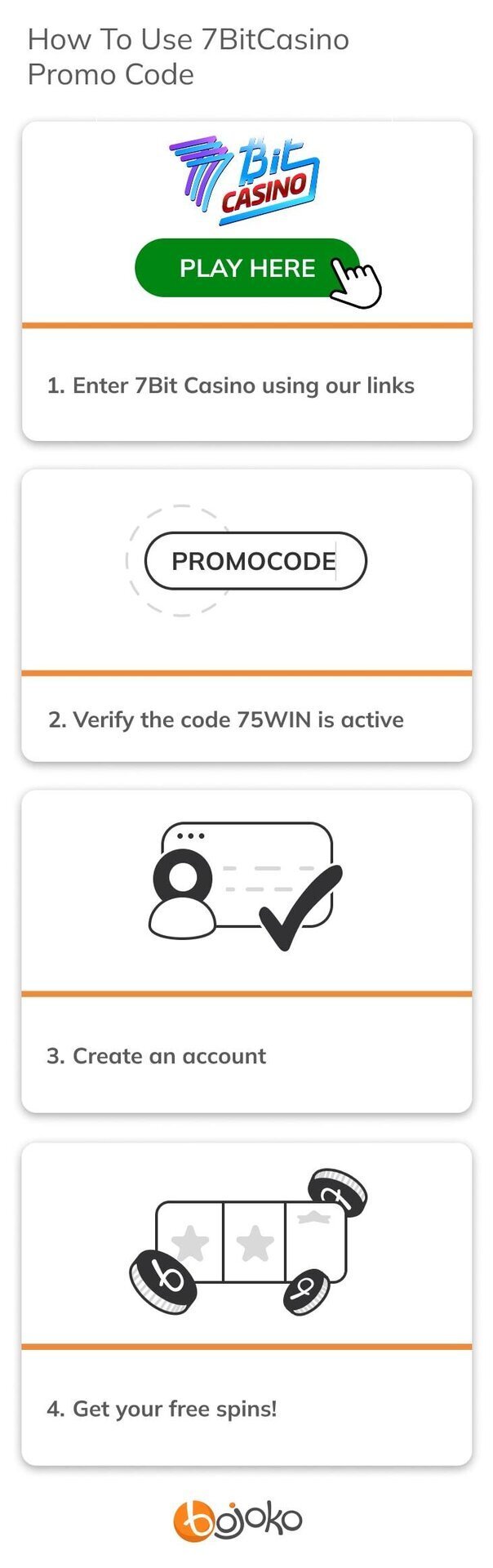 How to use 7Bit Casino promo code