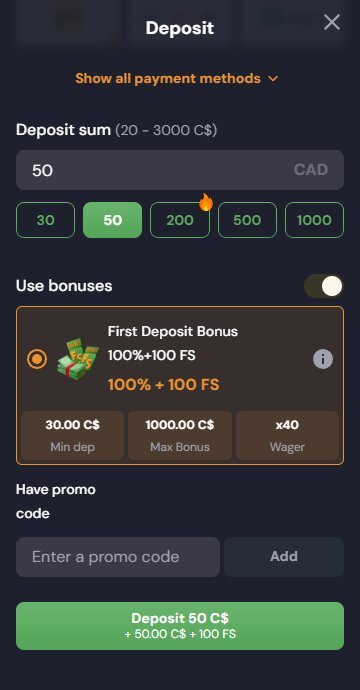 Where to enter Slotozen casino promo code 3