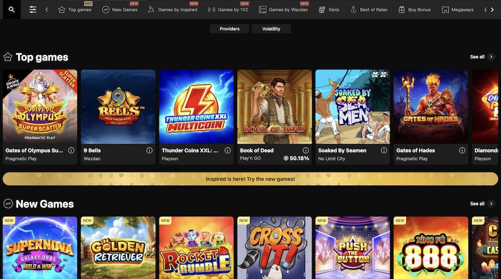 Slots at BetNova Ontario