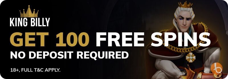 King Billy no deposit welcome bonus
