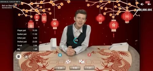 Bet on Baccarat live casino game by BetGames