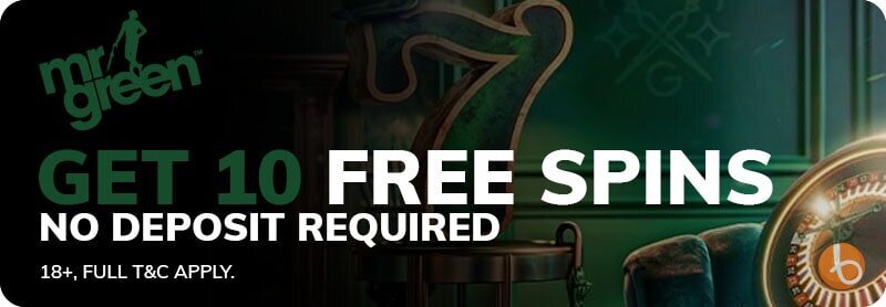 Mr Green no deposit bonus offer