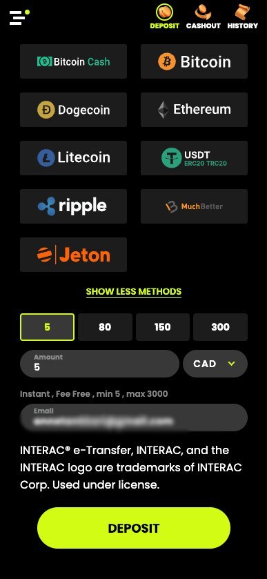 Where to enter Spin Samurai casino promo code