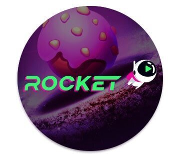 Casino Rocket logo circle