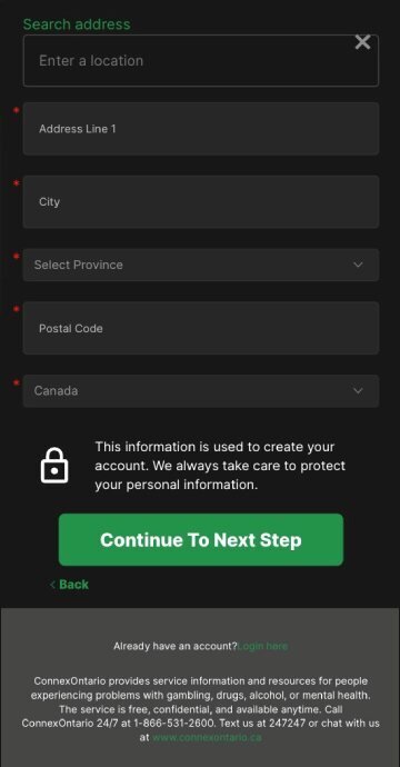 BET99 sign up step 2