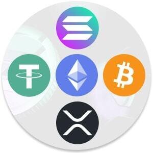 Ball graphic for cryptocurrencies