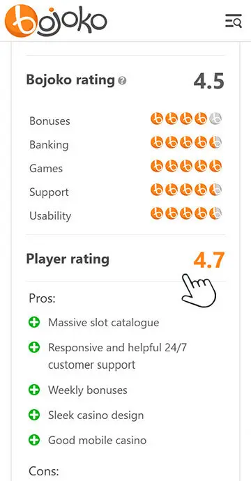 Step 2 Read the casino review