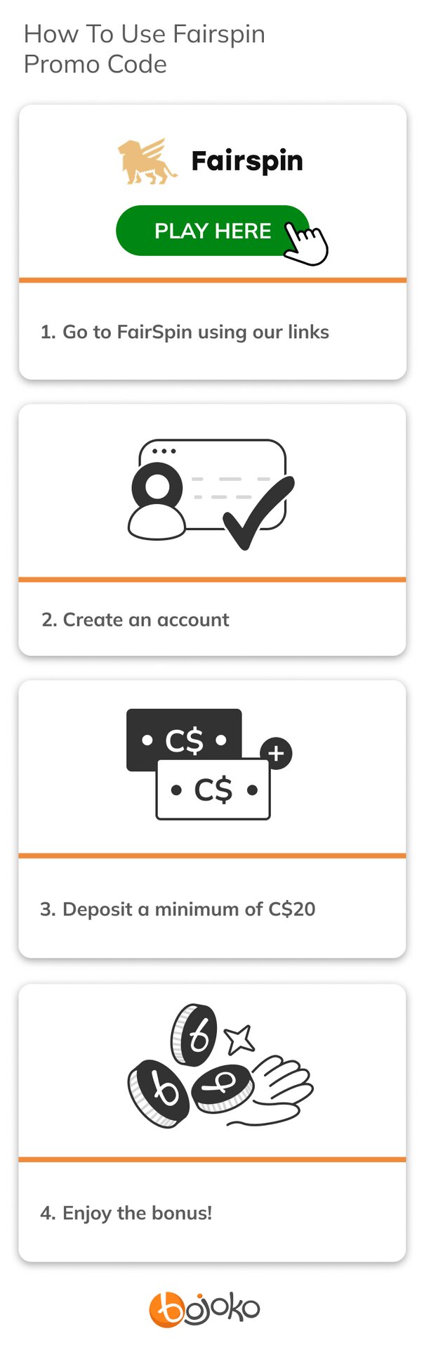 How To Use Fairspin Bonus Code