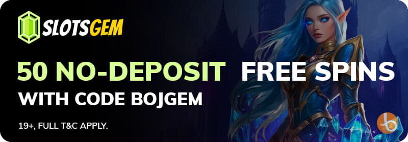 Bonus banner for SlotsGem Casino