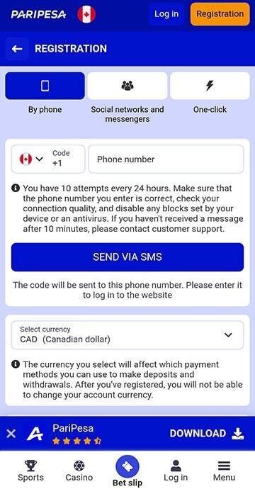 PariPesa registration