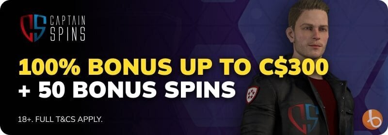 Captain Spins welcome bonus