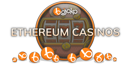 A Bojoko styled logo which says "Ethereum Casinos"