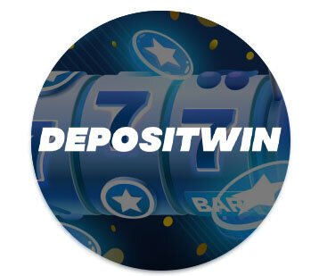 DepositWin Casino round design logo