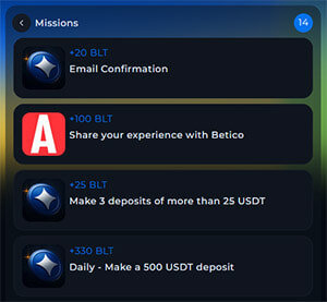Betico missions