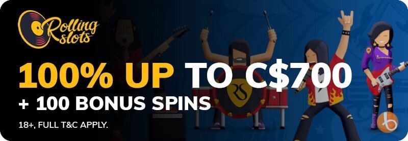 Rolling Slots casino welcome offer