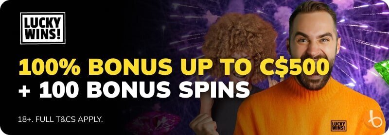 LuckyWins Casino bonus banner