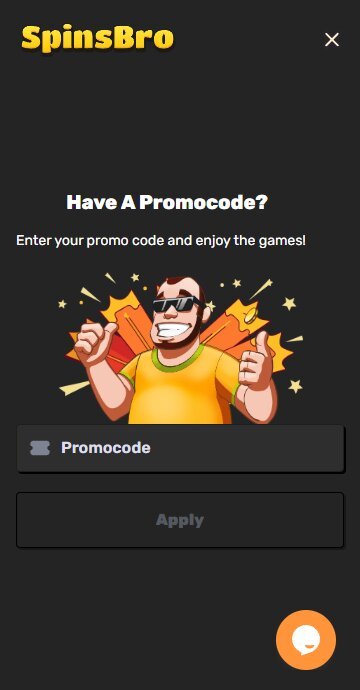 SpinsBro add promo code