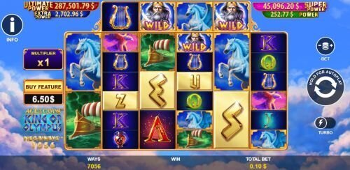 Age of the Gods: King of Olympus Megaways slots by Playtech