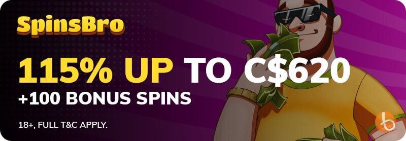 SpinsBro Casino welcome bonus