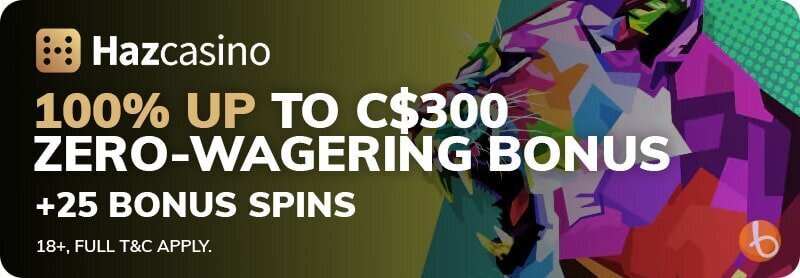 Haz Casino welcome bonus offer